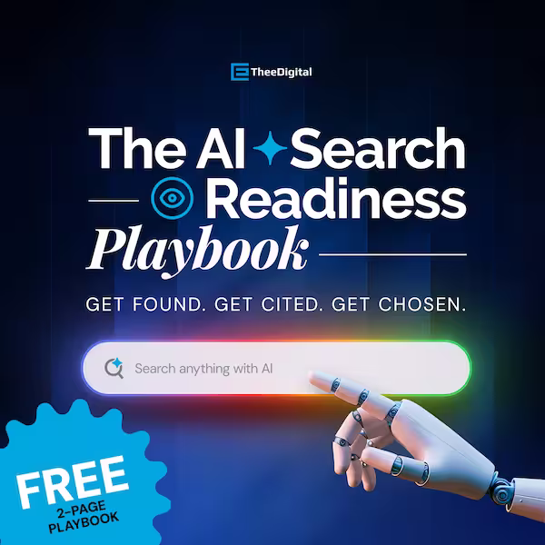The AI Search Readiness Playbook – Get found. Get cited. Get chosen. Free 2-page playbook
