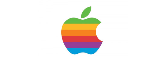 The Rainbow Bitten Apple Logo