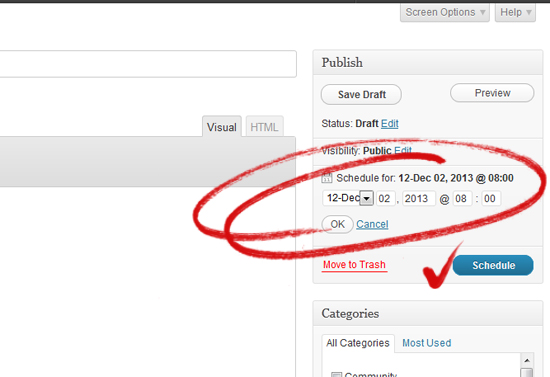 Schedule WordPress Blog Post Schedule WordPress Blog Post
