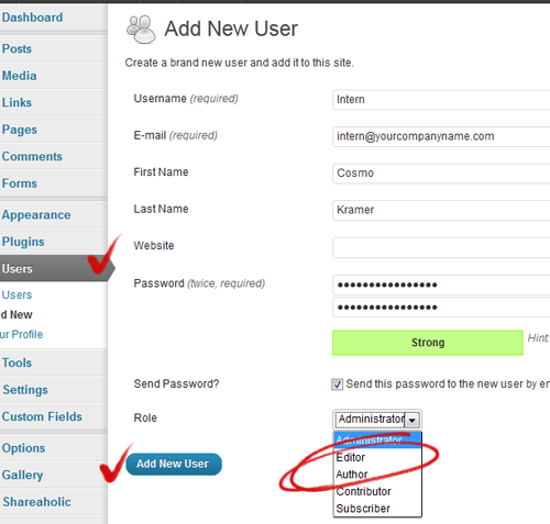 WordPress User Roles WordPress User Roles