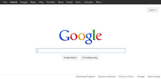 How Google.com looks today