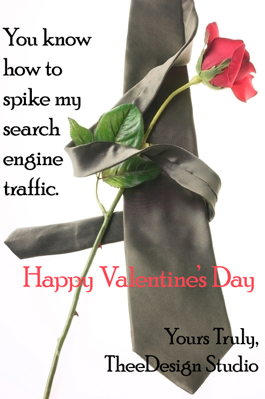 You know how to spike my search engine traffic! Web geek Valentines