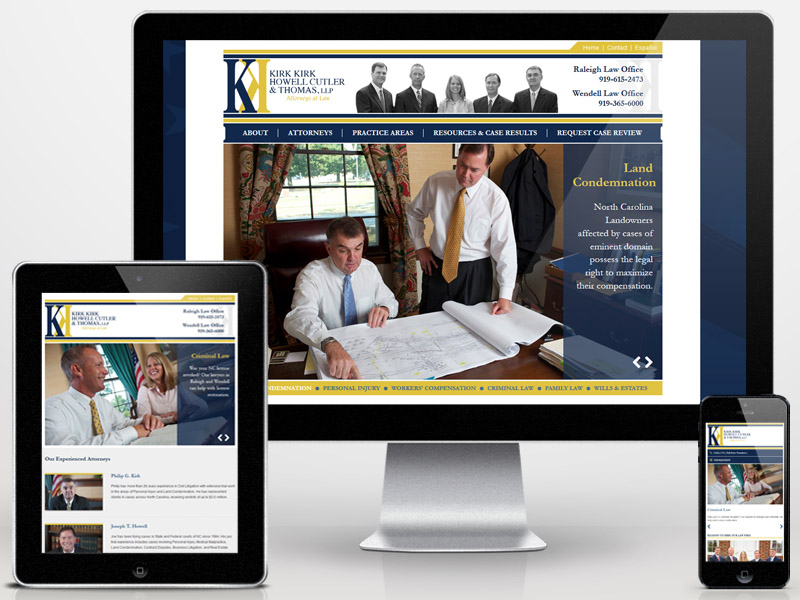 Responsive Web Design & SEO for a Law Firm in Raleigh NC