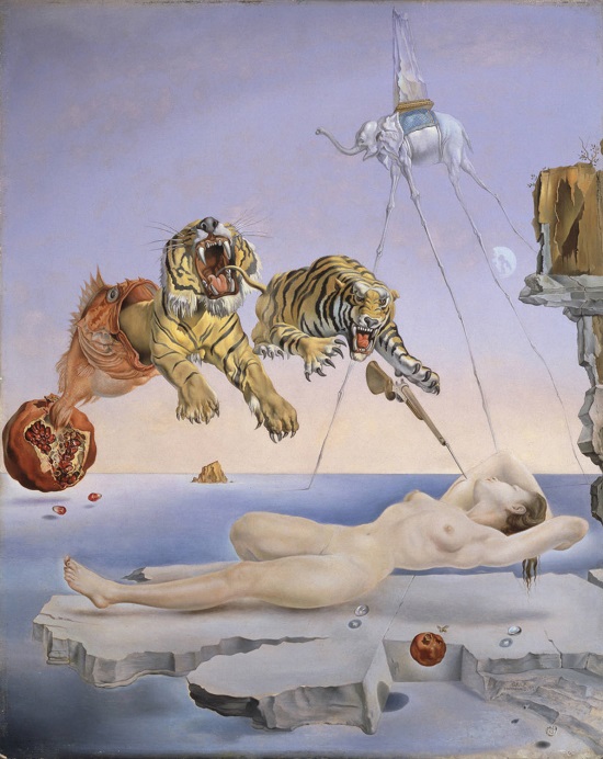 Dream Caused by the Flight of a Bee Around a Pomegranate a Second Before Awakening- Salvadore Dali as a web designer?