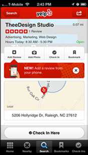 Raleigh Web Design Mobile Yelp Reviews Yelp Mobile Reviews Raleigh