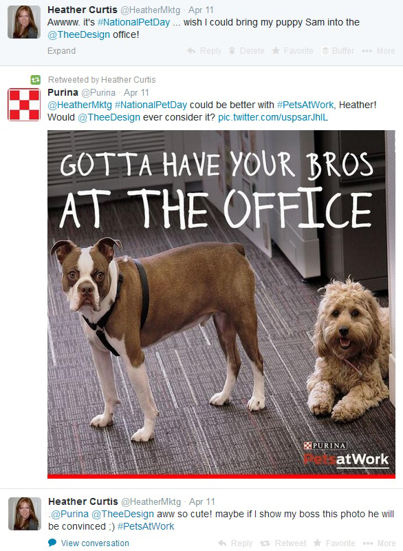 Pets at Work Day: TheeDigital & Purina