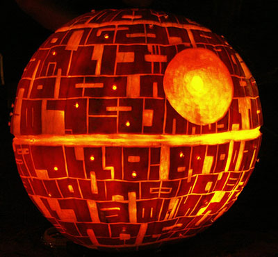 Death Star Pumpkin Carving