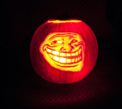 Troll Meme Pumpkin Carving