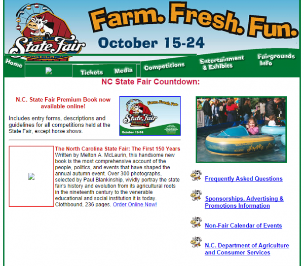 NC State Fair Website