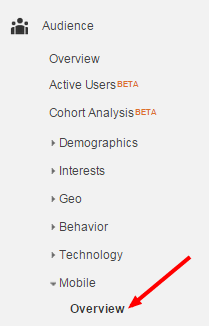 Mobile Overview Google Analytics
