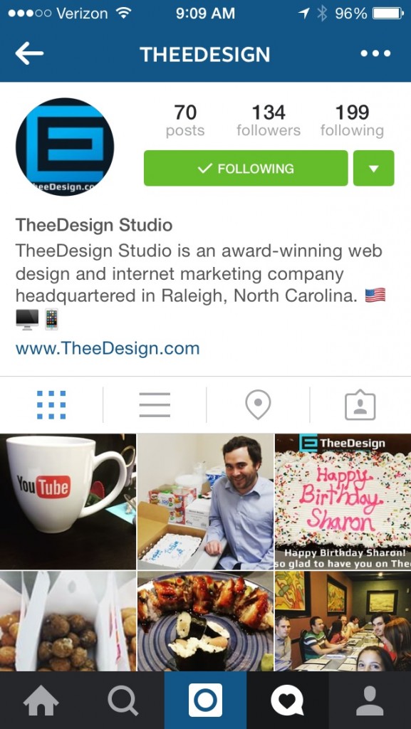 Instagram Profile for Businesses