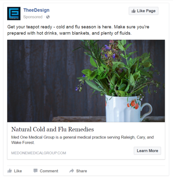 Med One's Healthcare Facebook Ad Campaign