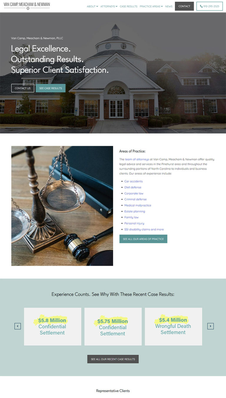 Mobile Friendly Web Design for a Law Firm