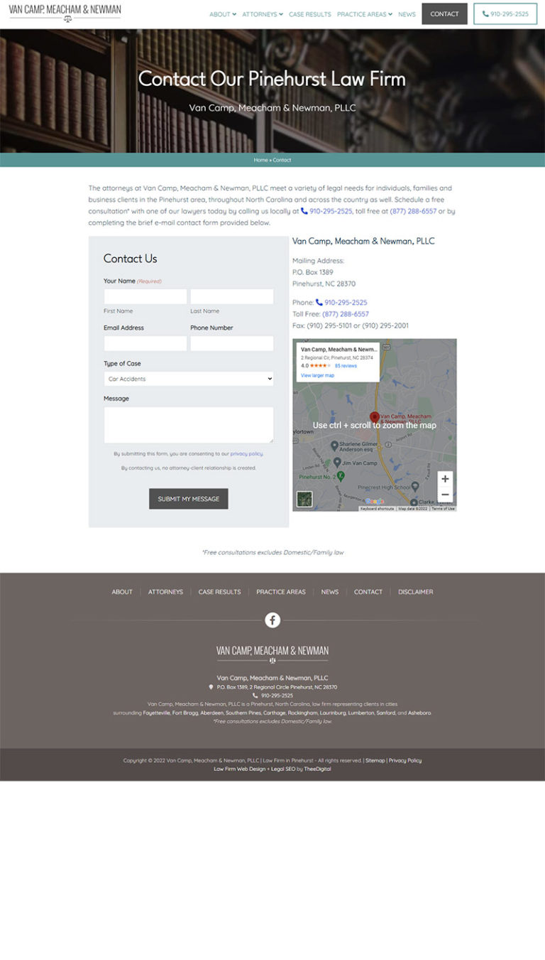 Mobile Friendly Web Design for a Law Firm