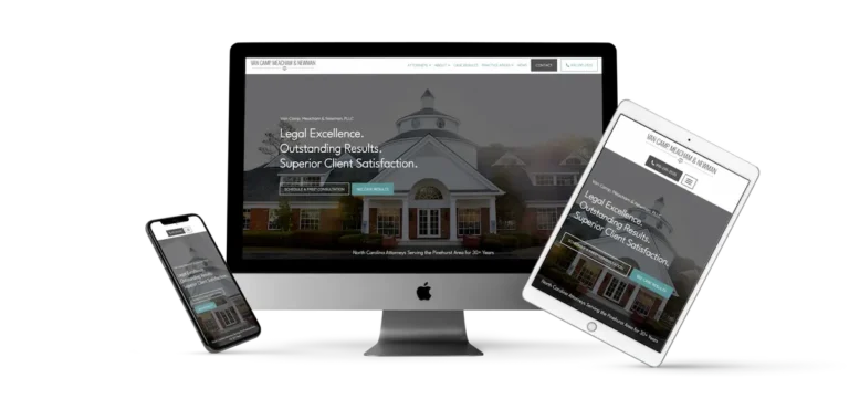 TheeDigital's responsive website redesign for Van Camp Law Firm in NC.