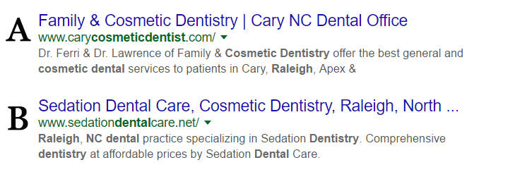 Raleigh Cosmetic Dentist Search Results