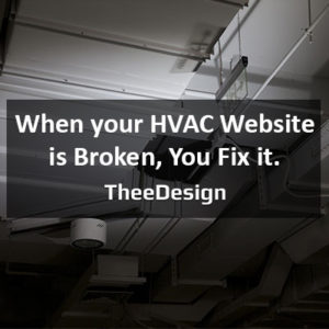 HVAC Website design and marketing by TheeDesign