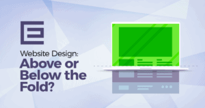 Website design above or below the fold