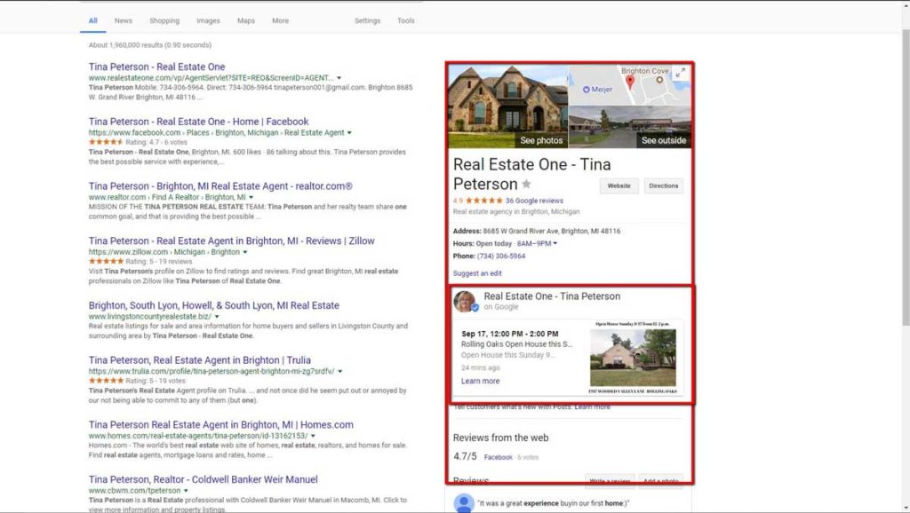 Advertising Open Houses with Google Posts