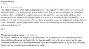 negative review response