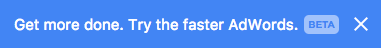 try the new AdWords interface