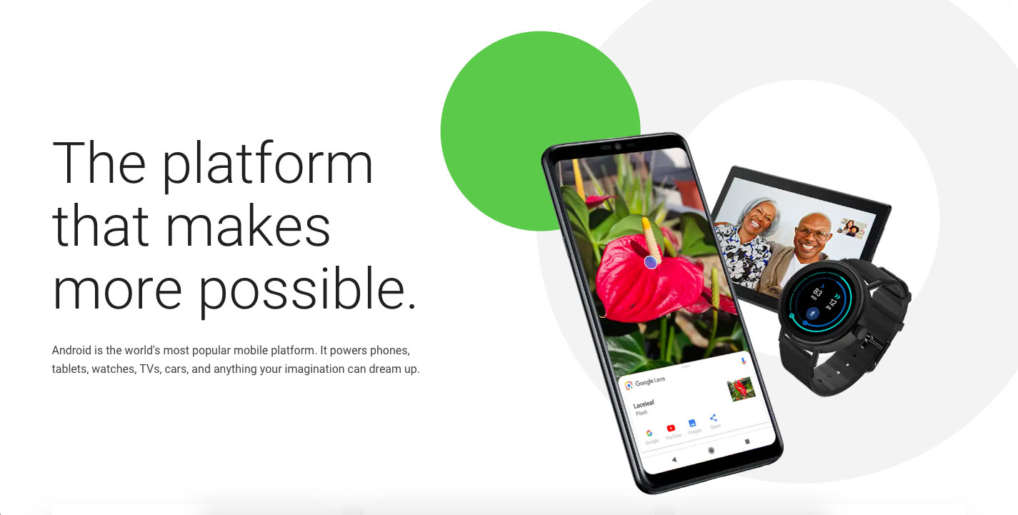 Web Design Trends Example: Organic Shapes