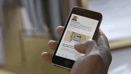 phone scrolling with thumb