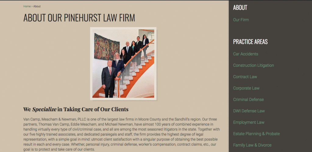 Micro Animations on Law Website