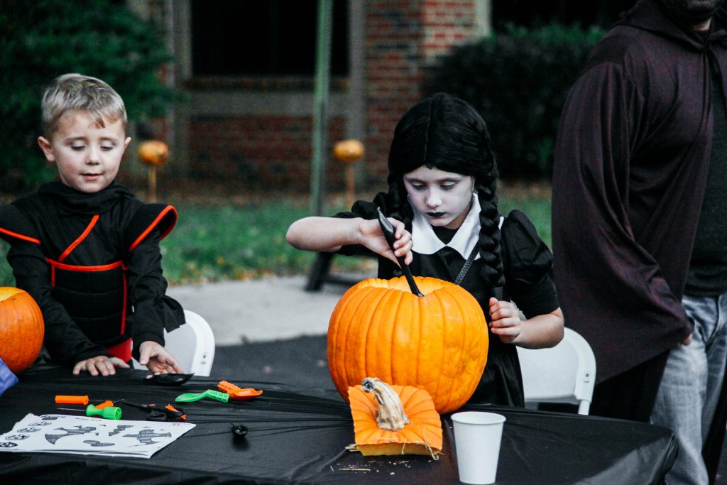 Costumes and Pumpkin Carving in Raleigh