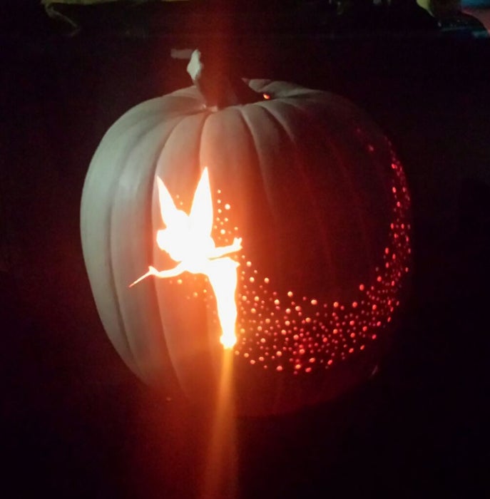 tinkerbell pumpkin carving