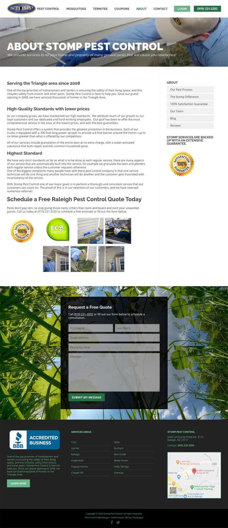 Mobile Friendly Web Design for Pest Control Industry