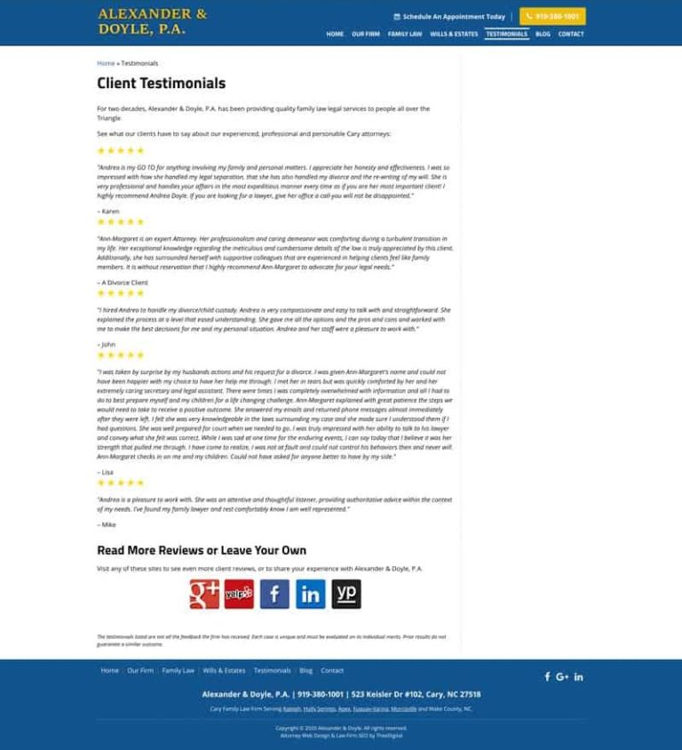 TheeDigital Case Study for a Family Law Firm