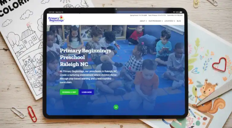 primary beginnings web design final