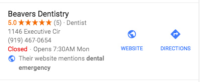 Dental Services on Google My Business