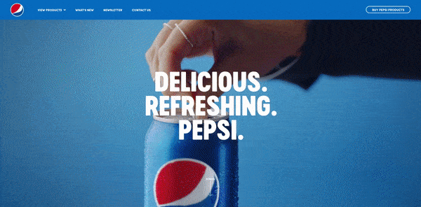 Pepsi Homepage Hero Video