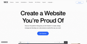 wordpress or wix