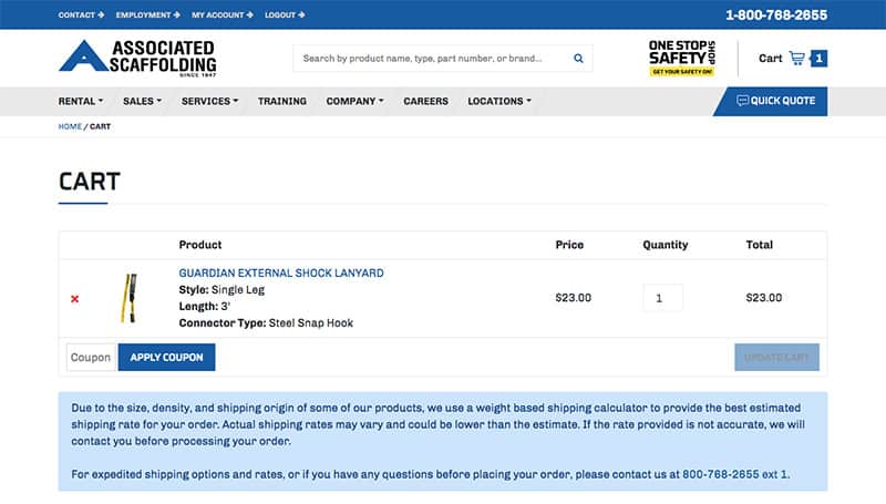 associated scaffolding cart