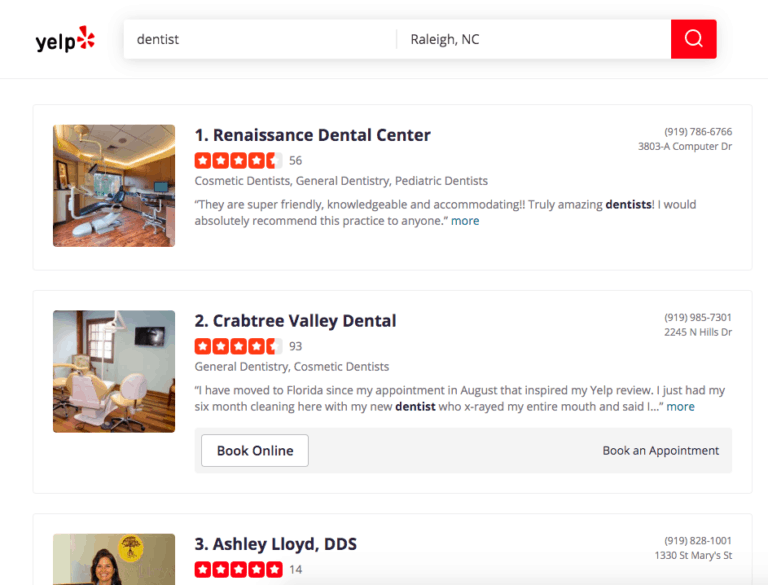 ORM for Dentists for Yelp