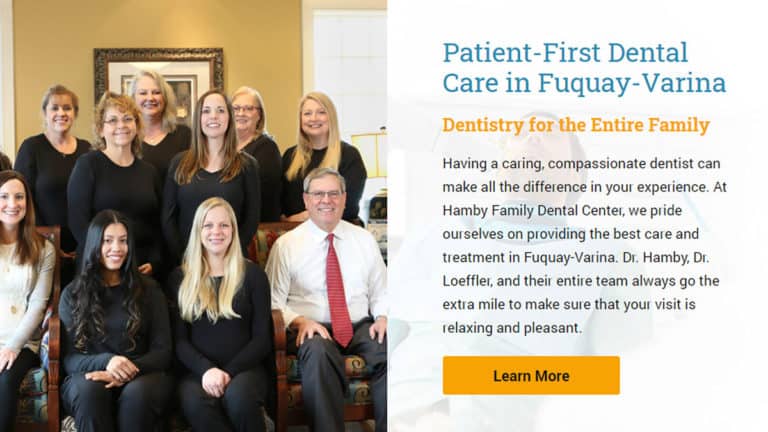 hamby dentists website development