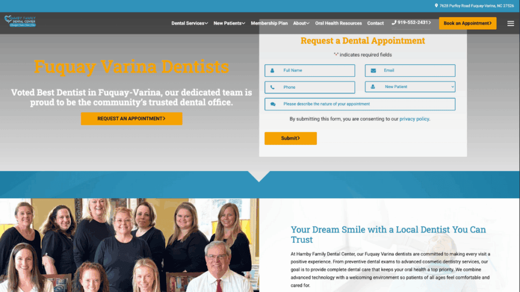Fuquay varina hamby dentists new site