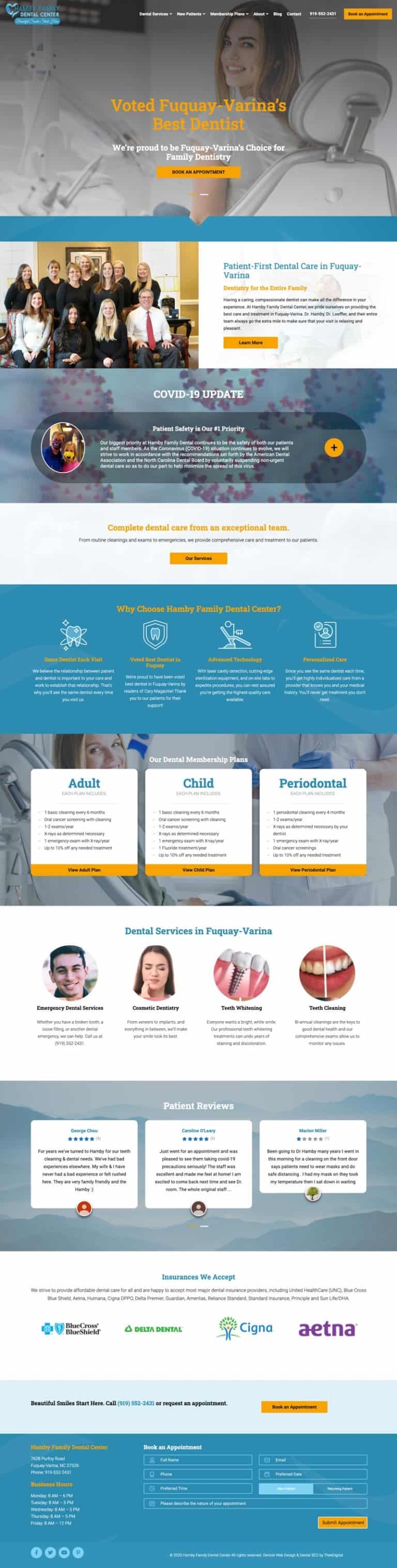 Custom Web Design for a Dental Practice
