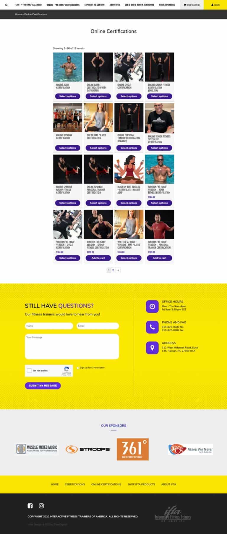 Custom SEO Responsive Fitness Website