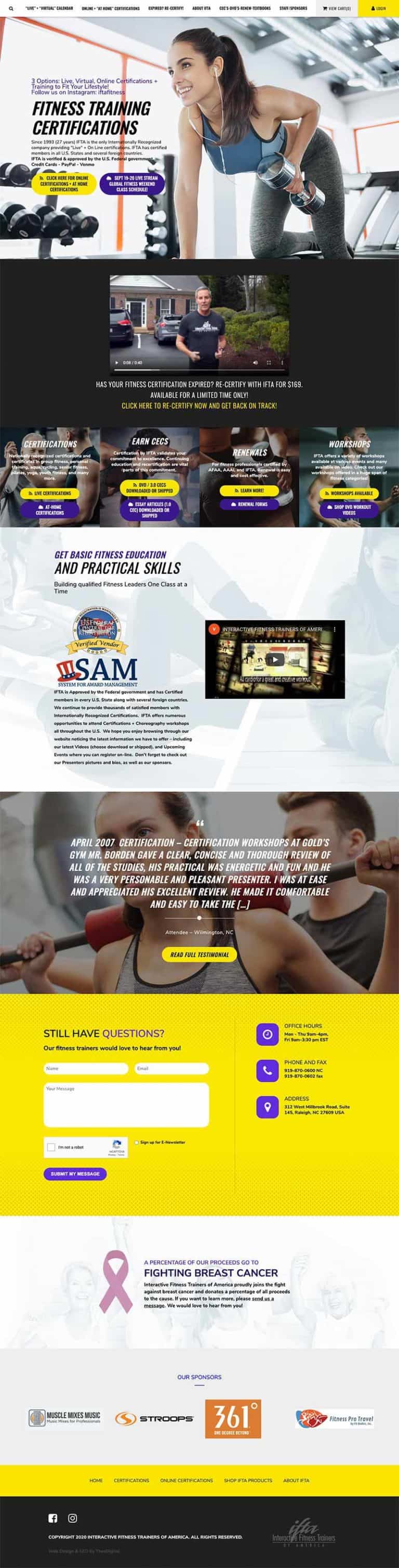 Custom WooCommerce site for Fitness Industry