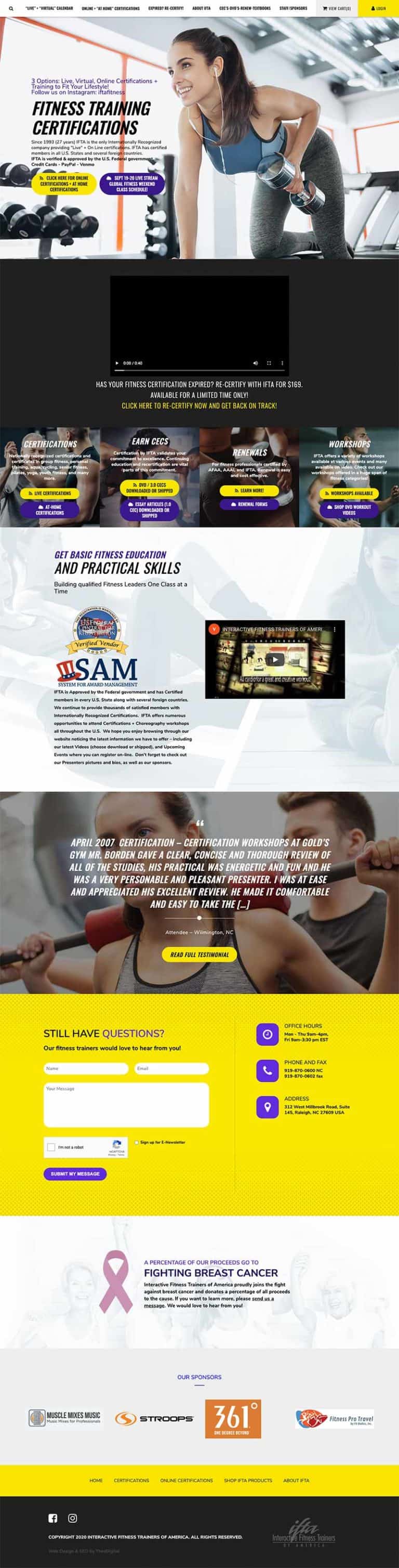 Custom WooCommerce site for Fitness Industry