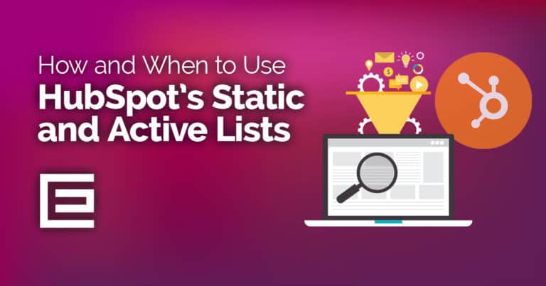 hubspots static and active lists