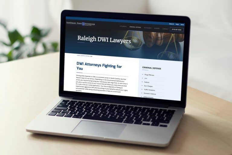 Custom Wordpress Site for DWI Defense Attorney