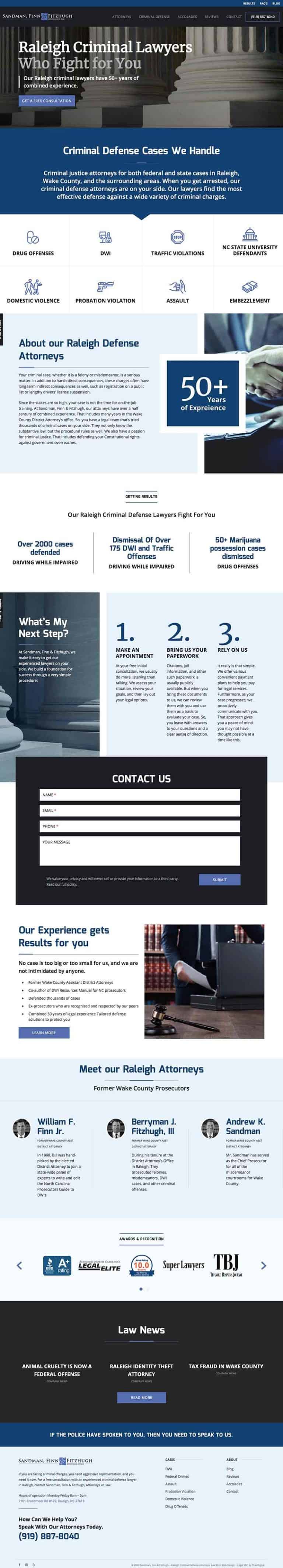 Custom WordPress site for Attorneys at Law