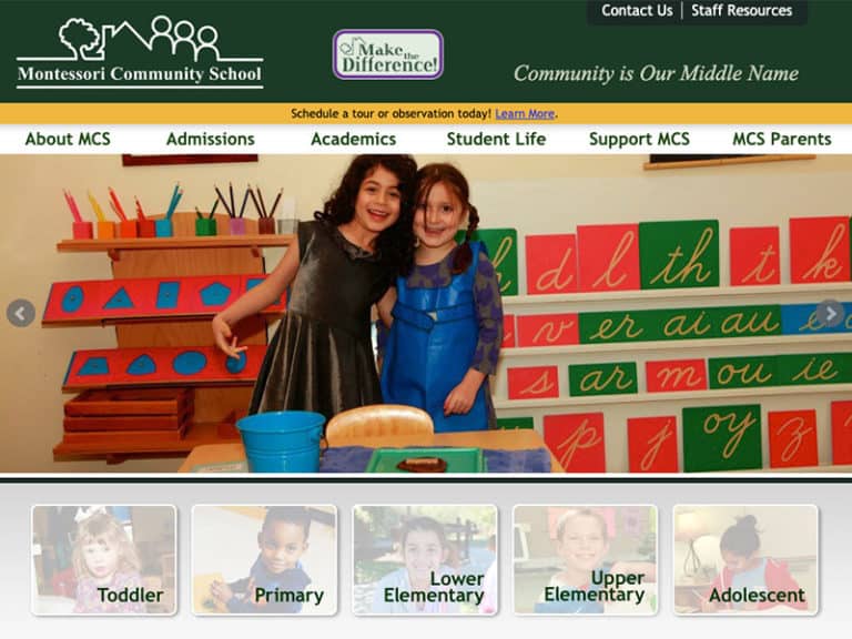 Montessori Community School | Before image