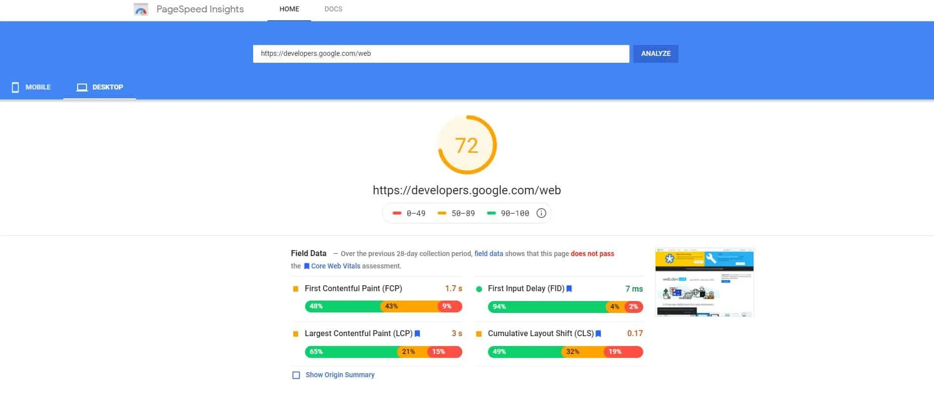 PageSpeed Insights a Free SEO Extension for Chrome