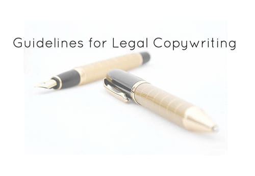 guidelines for legal copywriting